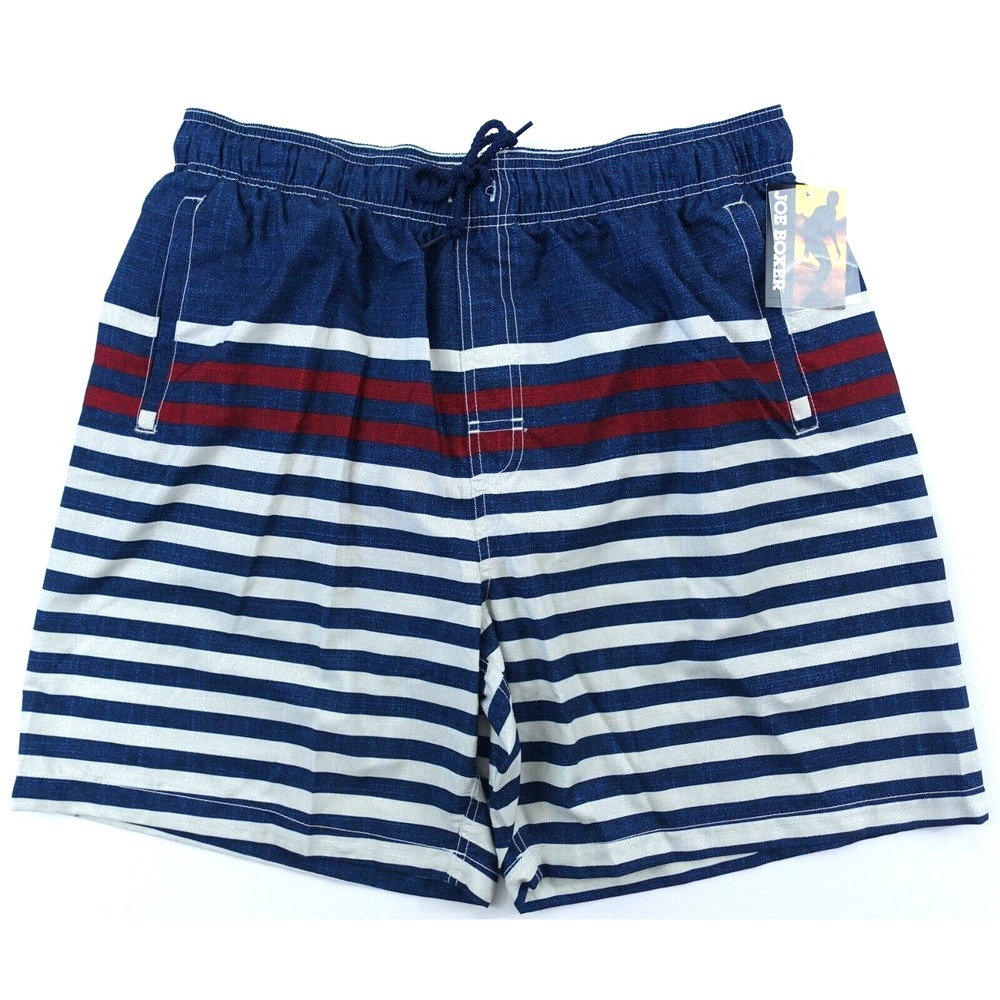 Joe Boxer Swim Board Shorts Men XXL Brief Mesh Lining Pockets Elastic Waist